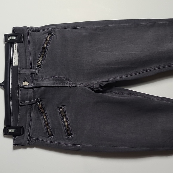 RAG & BONE Moto Skinny Zippered Jeans in Seattle Grey Size 28 - Picture 8 of 16